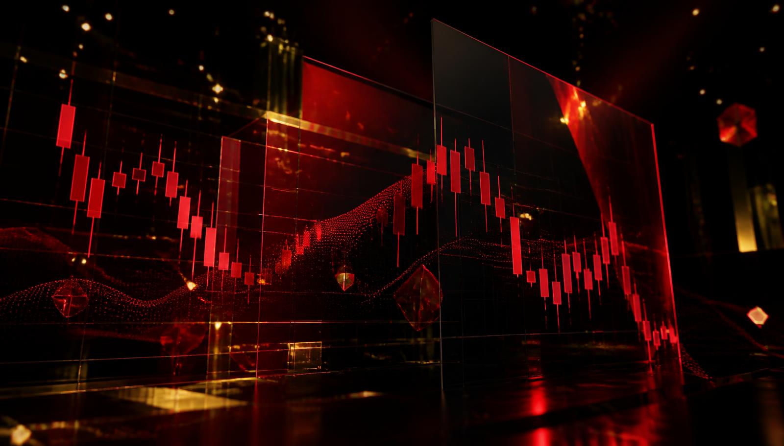 Abstract market data visualisation used by our independent Fjord Markets research desk